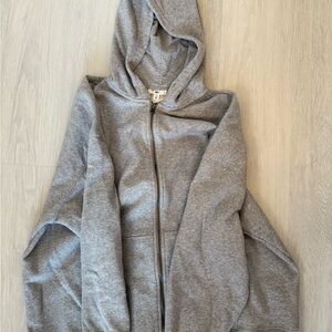 Gray Zip-Up Hoodie BP